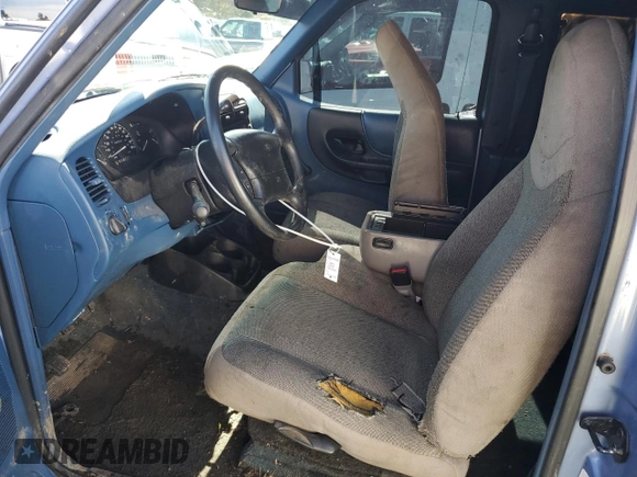 1997 Ford Ranger XLT with VIN 1FTCR14X6VTA02423, listed as a Copart auction lot 47163385 with 54,262 mi miles and Clean Title. Bid and sale history available at DreamBid. Image 7.