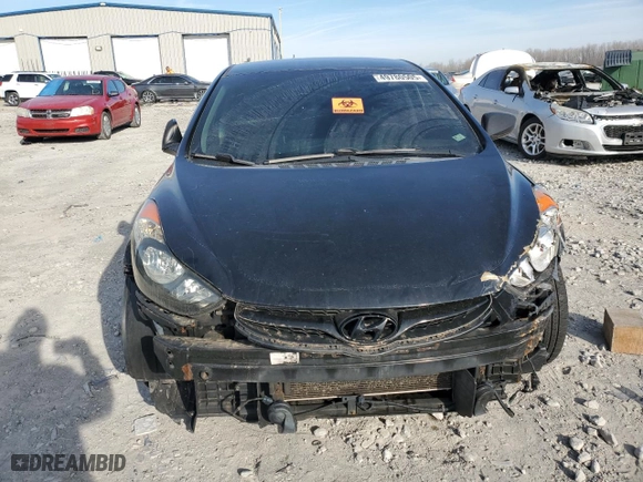 2013 Hyundai Elantra GLS with VIN 5NPDH4AE7DH369510, listed as a Copart auction lot 49780505 with 94,834 mi miles and Salvage Title. Bid and sale history available at carsss.com. Image 5.