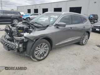 2022 Acura MDX w/Advance Package with VIN 5J8YE1H80NL023273, listed as a Copart auction lot 50019975 with 51,498 mi miles and Salvage Title. Bid and sale history available at carsss.com. Image 1.