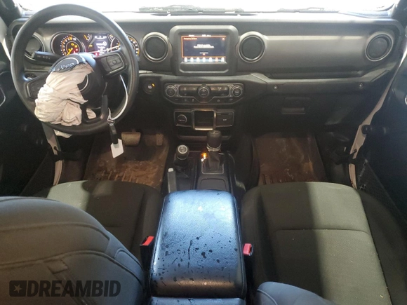 2022 Jeep Gladiator Sport S with VIN 1C6JJTAG9NL176055, listed as a Copart auction lot 83069084 with 53,752 mi miles and Salvage title. Bid and sale history available at DreamBid. Image 8.