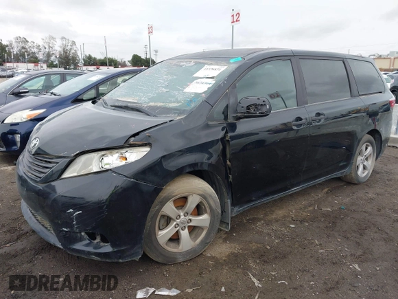 2017 Toyota Sienna L with VIN 5TDZZ3DC5HS872380, listed as a IAAI auction lot 41576831 with 78,716 mi miles and . Bid and sale history available at DreamBid. Image 2.