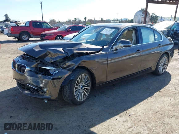 2013 BMW 3 Series 328i with VIN WBA3A5C54DF351332, listed as a IAAI auction lot 41547266 with 102,403 mi miles. Bid and sale history available at carsss.com. Image 2.