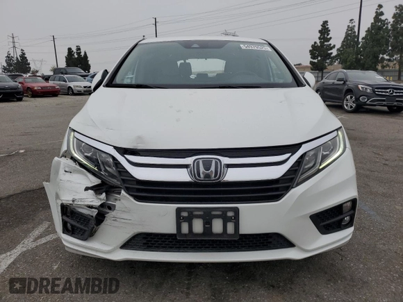 2020 Honda Odyssey EX with VIN 5FNRL6H57LB038073, listed as a Copart auction lot 54979525 with 38,114 mi miles and Salvage title. Bid and sale history available at DreamBid. Image 5.
