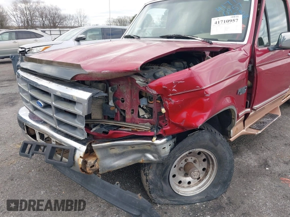 1995 Ford F-150 with VIN 1FTEX14H4SKA04051, listed as a IAAI auction lot 41710957 with 222,312 mi miles. Bid and sale history available at carsss.com. Image 6.