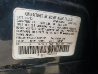2014 Infiniti Q50 Hybrid Premium z VIN JN1AV7AP7EM690200, wystawiony jako Copart lot #57502835 z przebiegiem 144 447 mil mil oraz Nie do naprawy. Historia ofert i sprzedaży dostępna na DreamBid. Obrazek 12.