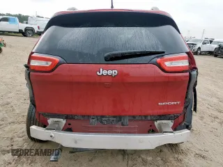 2016 Jeep Cherokee Sport with VIN 1C4PJLAB7GW347846, listed as a Copart auction lot 58620435 with 92,612 mi miles and Salvage title. Bid and sale history available at DreamBid. Image 6.