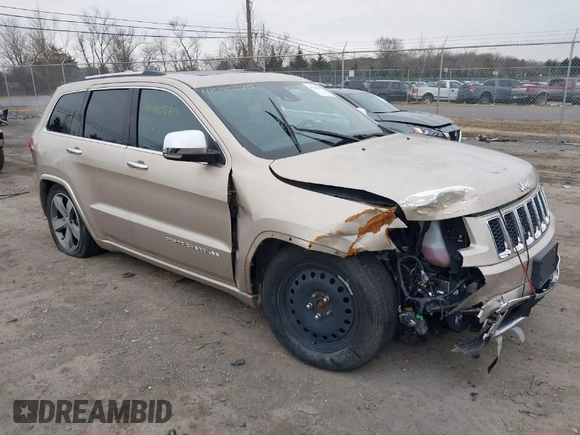 2015 Jeep Grand Cherokee Overland with VIN 1C4RJFCG5FC928085, listed as a IAAI auction lot 41540870 with 93,846 mi miles. Bid and sale history available at carsss.com. Image 1.