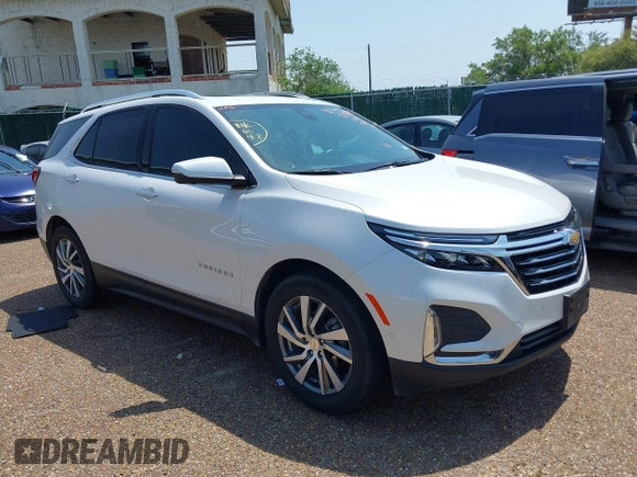 2022 Chevrolet Equinox Premier с VIN 3GNAXNEV2NS203982, выставлен на аукционе IAAI как лот 41937551 с пробегом 41 134 миль миль и . История ставок и продаж доступна на DreamBid. Изображение 1.
