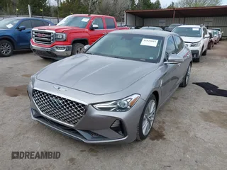 2021 Genesis G70 2.0T with VIN KMTG64LA9MU073635, listed as a IAAI auction lot 41829019 with 47,186 mi miles and . Bid and sale history available at DreamBid. Image 2.