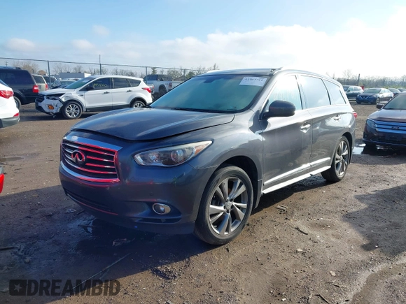 2013 Infiniti JX35 with VIN 5N1AL0MM4DC303338, listed as a IAAI auction lot 41961761 with 170,572 mi miles. Bid and sale history available at carsss.com. Image 18.