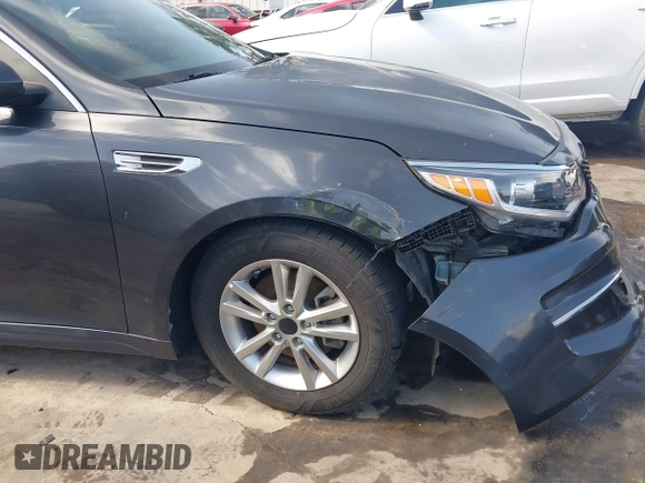 2016 Kia Optima LX Turbo with VIN 5XXGT4L12GG030448, listed as a IAAI auction lot 41744309 with 110,375 mi miles. Bid and sale history available at carsss.com. Image 18.