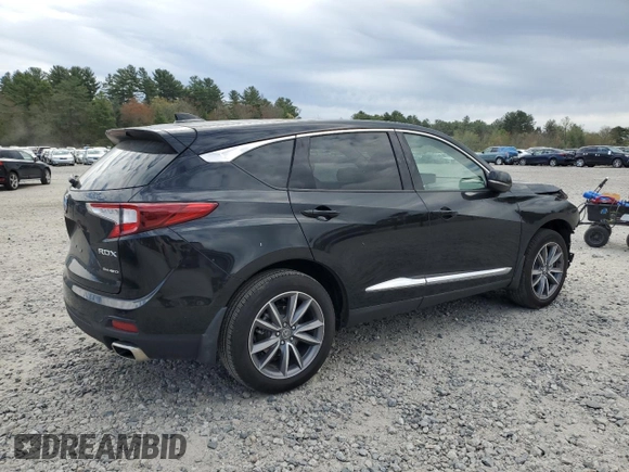 2024 Acura RDX Technology with VIN 5J8TC2H58RL013687, listed as a Copart auction lot 54567465 with 9,850 mi miles and Salvage title. Bid and sale history available at DreamBid. Image 3.