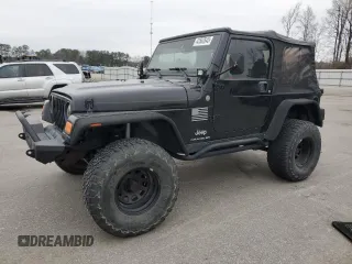 2004 Jeep Wrangler X z VIN 1J4FA39S64P781675, wystawiony jako Copart lot #43562645 z przebiegiem 193 546 mil mil oraz Szkoda całkowita • Salvage title. Historia ofert i sprzedaży dostępna na DreamBid. Obrazek 1.