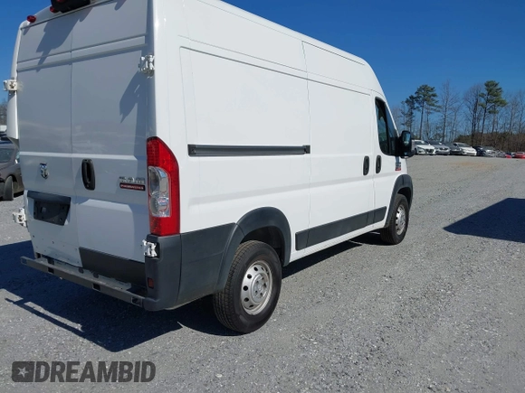 2019 Ram ProMaster Cargo with VIN 3C6TRVCG3KE511485, listed as a IAAI auction lot 41656076 with 180,161 mi miles and . Bid and sale history available at DreamBid. Image 4.
