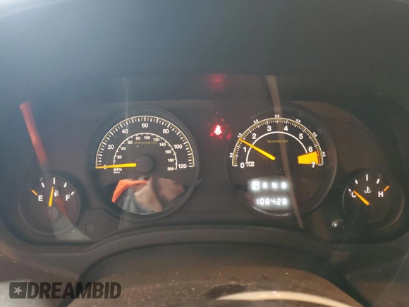 2016 Jeep Patriot Latitude with VIN 1C4NJRFB6GD580423, listed as a Copart auction lot 59733615 with 108,428 mi miles and Salvage title. Bid and sale history available at DreamBid. Image 9.