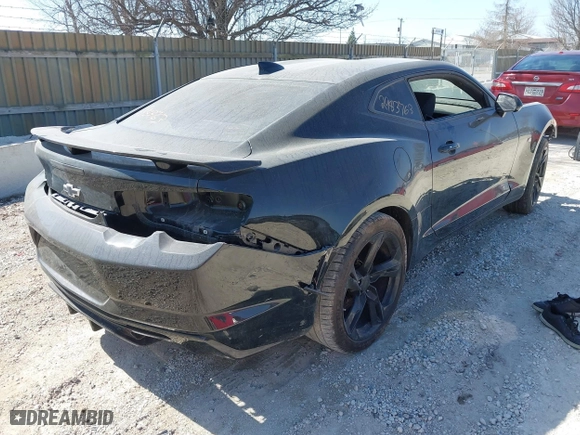 2020 Chevrolet Camaro 1SS with VIN 1G1FF1R73L0110083, listed as a IAAI auction lot 41752871 with 1 mi miles. Bid and sale history available at carsss.com. Image 4.