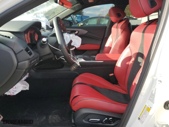2022 Acura TLX Type S w/Performance Tire with VIN 19UUB7F90NA002456, listed as a Copart auction lot 86862474 with 14,457 mi miles and Salvage Title. Bid and sale history available at carsss.com. Image 7.