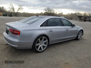 2016 Audi A8 3.0T with VIN WAU34AFD6GN010205, listed as a Copart auction lot 82362184 with 118,464 mi miles and Salvage Title. Bid and sale history available at DreamBid. Image 3.