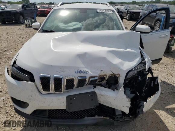 2019 Jeep Cherokee Latitude Plus with VIN 1C4PJLLN5KD196209, listed as a Copart auction lot 56747685 with Not provided miles and Salvage title. Bid and sale history available at DreamBid. Image 12.