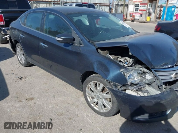 2013 Nissan Sentra SV with VIN 3N1AB7AP7DL621797, listed as a IAAI auction lot 41825503 with 152,558 mi miles. Bid and sale history available at carsss.com. Image 1.