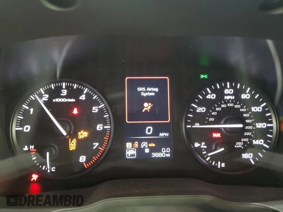 2024 Subaru Impreza with VIN JF1GUABCXR8299775, listed as a Copart auction lot 56345354 with 3,680 mi miles and Salvage Title. Bid and sale history available at carsss.com. Image 9.