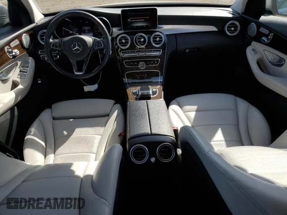2015 Mercedes-Benz C 300 Luxury with VIN 55SWF4KBXFU095304, listed as a Copart auction lot 54377765 with 43,233 mi miles and Salvage Title. Bid and sale history available at DreamBid. Image 8.