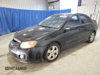 2009 Kia Spectra EX with VIN KNAFE221595027222, listed as a Copart auction lot 71863644 with Not Provided miles and Clean Title. Bid and sale history available at carsss.com. Image 1.