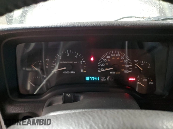 1998 Jeep Cherokee Sport with VIN 1J4FJ68S7WL269467, listed as a Copart auction lot 58664135 with 187,741 mi miles and Clean title. Bid and sale history available at DreamBid. Image 9.