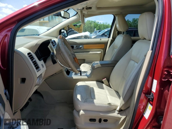 2007 Lincoln MKX with VIN 2LMDU88C47BJ34134, listed as a Copart auction lot 52240805 with 189,913 mi miles and Salvage Title. Bid and sale history available at carsss.com. Image 7.