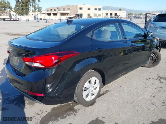 2016 Hyundai Elantra SE with VIN 5NPDH4AE0GH778355, listed as a IAAI auction lot 41755230 with 175,851 mi miles. Bid and sale history available at carsss.com. Image 4.