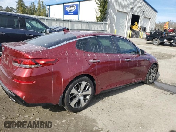 2020 Kia Optima LX with VIN 5XXGT4L39LG449165, listed as a Copart auction lot 41581765 with 42,202 mi miles and Non Repairable. Bid and sale history available at carsss.com. Image 3.
