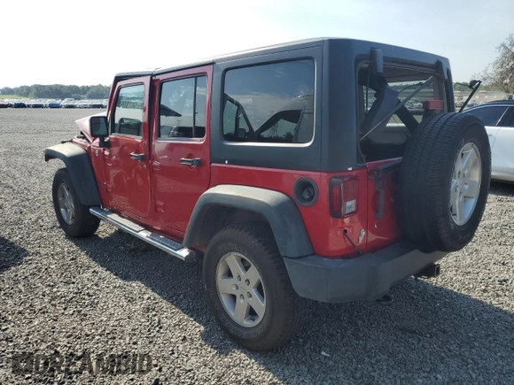 2013 Jeep Wrangler Unlimited Sport z VIN 1C4BJWDG1DL694556, wystawiony jako Copart lot #58730525 z przebiegiem Nie podano mil oraz Szkoda całkowita • Salvage title. Historia ofert i sprzedaży dostępna na DreamBid. Obrazek 2.