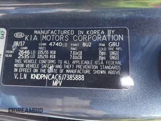 2018 Kia Sportage EX with VIN KNDPNCAC6J7385888, listed as a IAAI auction lot 41875250 with 139,022 mi miles and . Bid and sale history available at carsss.com. Image 9.