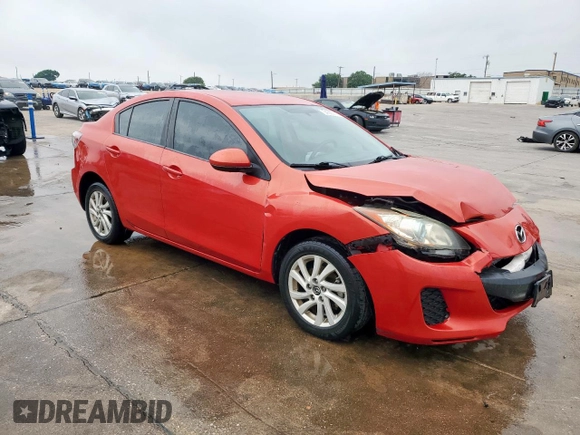 2013 Mazda 3 i Touring with VIN JM1BL1V74D1767779, listed as a Copart auction lot 54360115 with 120,405 mi miles and Salvage title. Bid and sale history available at DreamBid. Image 4.