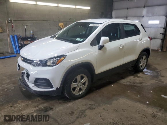 2019 Chevrolet Trax LS with VIN 3GNCJNSBXKL157523, listed as a Copart auction lot 47164505 with 52,560 mi miles and Salvage Title. Bid and sale history available at carsss.com. Image 1.