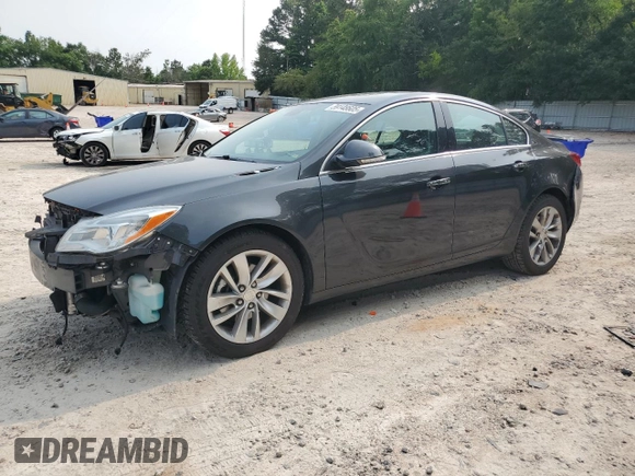 2014 Buick Regal Premium I z VIN 2G4GN5EX7E9217461, wystawiony jako Copart lot #59148605 z przebiegiem 135 958 mil mil oraz Szkoda całkowita • Salvage title. Historia ofert i sprzedaży dostępna na DreamBid. Obrazek 1.