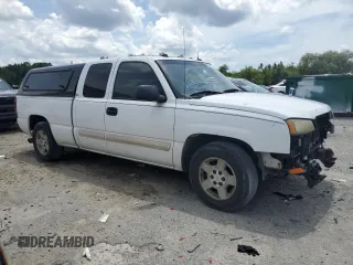 2005 Chevrolet Silverado 1500 LS with VIN 2GCEC19T351259657, listed as a Copart auction lot 60843785 with 162,230 mi miles and Salvage title. Bid and sale history available at DreamBid. Image 4.