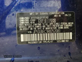 2024 Subaru Impreza Special Sports z VIN JF1GUAFC3R8252081, wystawiony jako Copart lot #59355685 z przebiegiem 15 604 mil mil oraz Szkoda całkowita • Salvage title. Historia ofert i sprzedaży dostępna na DreamBid. Obrazek 12.