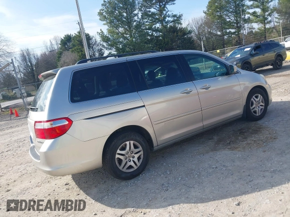 2007 Honda Odyssey EX-L with VIN 5FNRL38697B456356, listed as a IAAI auction lot 41587139 with 194,544 mi miles. Bid and sale history available at carsss.com. Image 4.