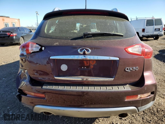 2016 Infiniti QX50 with VIN JN1BJ0RR2GM261126, listed as a Copart auction lot 83678614 with 36,164 mi miles and Salvage Title. Bid and sale history available at carsss.com. Image 6.
