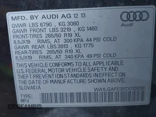 2014 Audi Q7 Premium Plus z VIN WA1LGAFE3ED012638, wystawiony jako IAAI lot #41658605 z przebiegiem 127 392 mil mil oraz . Historia ofert i sprzedaży dostępna na DreamBid. Obrazek 9.