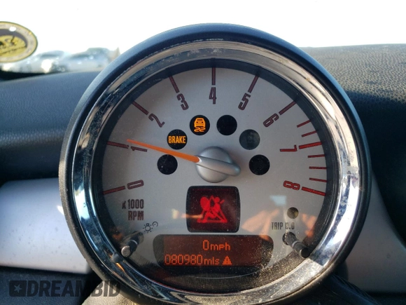 2012 MINI Cooper Coupe with VIN WMWSX1C54CT300061, listed as a Copart auction lot 88522015 with 80,980 mi miles and Salvage Title. Bid and sale history available at carsss.com. Image 9.