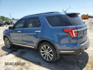 2018 Ford Explorer Platinum z VIN 1FM5K8HT4JGA54385, wystawiony jako Copart lot #57814475 z przebiegiem 105 489 mil mil oraz Szkoda całkowita • Salvage title. Historia ofert i sprzedaży dostępna na DreamBid. Obrazek 2.