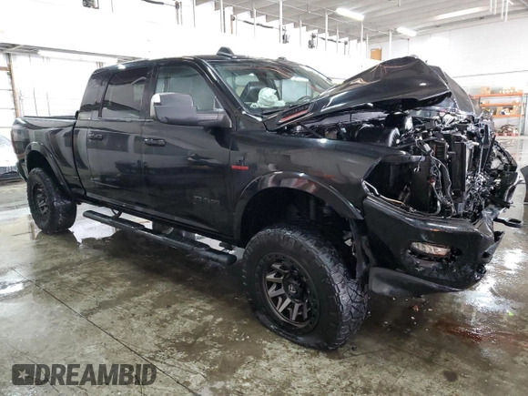 2021 Ram 2500 Laramie with VIN 3C6UR5NL8MG502996, listed as a Copart auction lot 87127824 with 63,840 mi miles and Salvage Title. Bid and sale history available at carsss.com. Image 4.