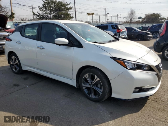 2020 Nissan LEAF SV Plus with VIN 1N4BZ1CP0LC307707, listed as a Copart auction lot 48912355 with 26,348 mi miles and Salvage Title. Bid and sale history available at DreamBid. Image 4.