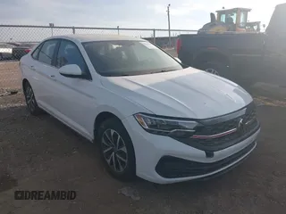 2023 Volkswagen Jetta S with VIN 3VW4M7BU3PM026790, listed as a IAAI auction lot 40981690 with 13,100 mi miles and . Bid and sale history available at DreamBid. Image 1.