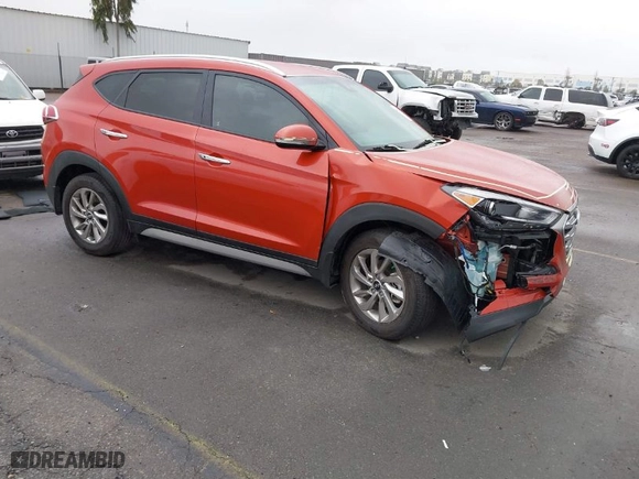 2017 Hyundai Tucson SE with VIN KM8J33A43HU526878, listed as a IAAI auction lot 41782842 with 21,627 mi miles. Bid and sale history available at carsss.com. Image 1.