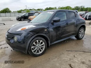 2013 Nissan Juke S z VIN JN8AF5MRXDT201308, wystawiony jako Copart lot #56477145 z przebiegiem Nie podano mil oraz Szkoda całkowita • Salvage title. Historia ofert i sprzedaży dostępna na DreamBid. Obrazek 1.
