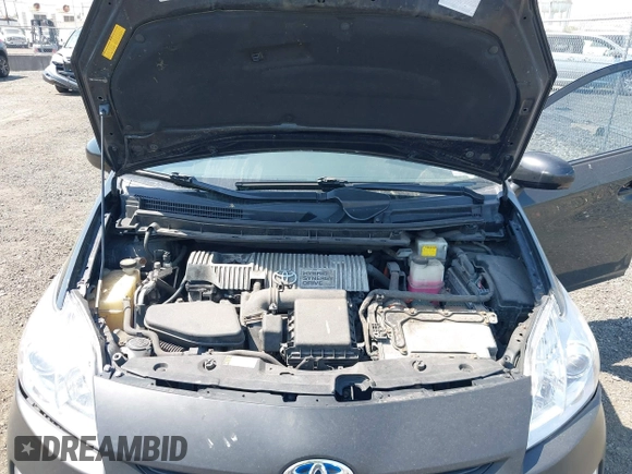 2011 Toyota Prius I with VIN JTDKN3DU8B1433698, listed as a IAAI auction lot 42124404 with 223,576 mi miles. Bid and sale history available at carsss.com. Image 10.