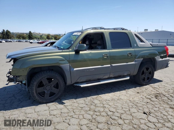 2002 Chevrolet Avalanche z VIN 3GNEK13T72G223136, wystawiony jako Copart lot #58119825 z przebiegiem 382 148 mil mil oraz Szkoda całkowita • Salvage title. Historia ofert i sprzedaży dostępna na DreamBid. Obrazek 1.